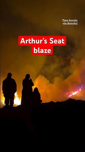 Fire crews worked overnight to tackle wildfire at Arthur’s Seat in Edinburgh