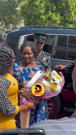 UPDATE | Watch how Agric Minister Hon. Eric Opoku warmly welcomed Vice President Prof. Naana Jane Opoku-Agyemang upon her arrival as part of her working visit. The visit is focused on engaging key stakeholders in the agriculture sector, assessing ongoing projects, and discussing practical measures to boost productivity, food security, and support for farmers across the country.