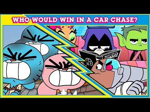 Who Would Win in a Car Chase? | Gumball vs Teen Titans Go! |Cartoon Network UK