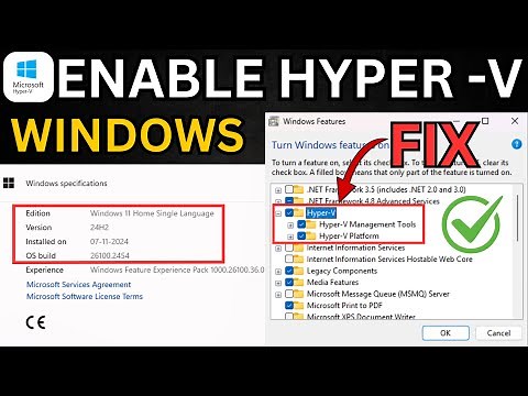 How to Install and Enable Hyper-V in Windows 10/11 Home | Hyper-V Missing