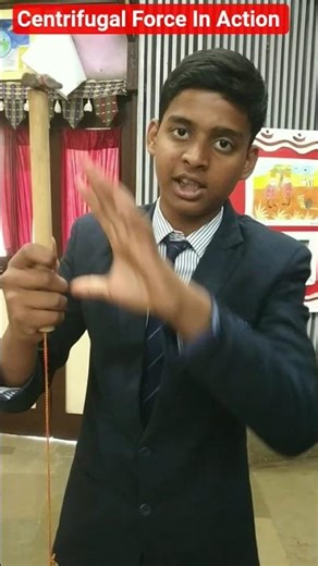 Centrifugal Force Experiment 🔥 | Stone Lifts Water Bottle? 😲 | Physics Magic #Shorts