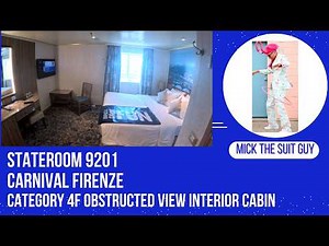 What You Get in a 4J Obstructed View Cabin: Carnival Firenze Room 9201