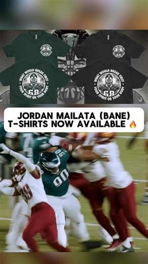 Jordan Mailata (Bane) T-Shirts now available! 🔥 | The Liberty Line