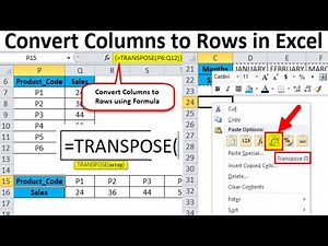 Excel ROWS to COLUMNS Conversion Secrets Revealed