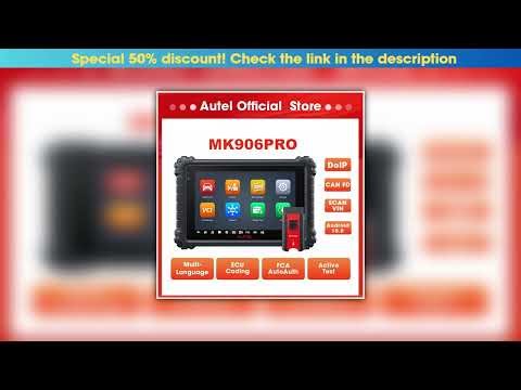 First Look Autel MaxiCOM MK906PRO Diagnostic Tool Bluetooth Scanner Automotivo ECU Coding MK906 PRO