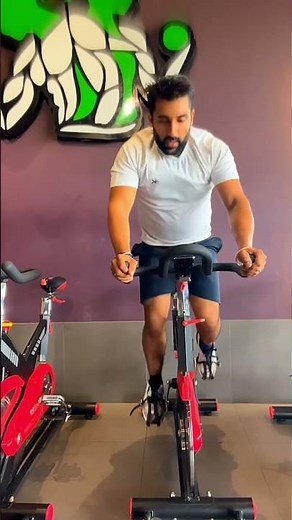 Stationary Cycling Workout 🚴‍♂️ #gym #fitness #cardio #workout #motivation #lifestyle #trending