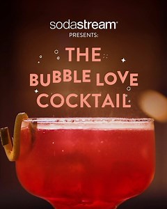 Add some bubbles to your Valentines Day 💙 THE BUBBLE LOVE COCKTAIL INGREDIENTS: • SodaStream sparkling water • 45ml Jamaican rum • 15ml Campari • 45m pineapple juice • 15ml passionfruit puree • 15ml lime juice • 25ml honey syrup METHOD: To prepare the SodaStream sparkling water: Fill a SodaStream 1 Litre Bottle with cold water and carbonate. Add all the ingredients (except the SodaStream sparkling water) into a shaker. Fill with ice and shake vigorously. Double strain through a fine sieve, into