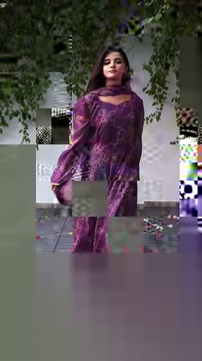 2.5K views | Lobelia iris dress. Introduce elegance into your wardrobe with “Lobelia iris dress” rendered on an teal canvas. The chiffon maxi features an angharkha collar neckline, further enhanced by blooming floralt print. Bursting. paired with crepe trouser and chiffon dupatta . Shirt Fabric: Chiffon Dupatta Fabric: Chiffon Trouser Fabric: Crepe. ( For Additional Rs:500/- ) Model Wearing Small Size. | Nazmina | Facebook