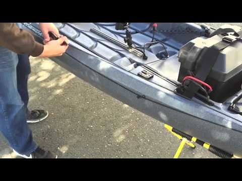 Nucanoe Pursuit Rigging with Minn Kota Torolling Motor