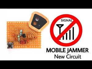 MOBILE SIGNAL JAMMER using one transistor | NEW CIRCUIT
