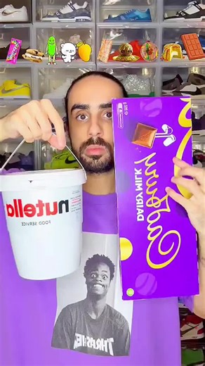 Eating a big Cadbury with Nutella #fyp | Cadbury Chocolate