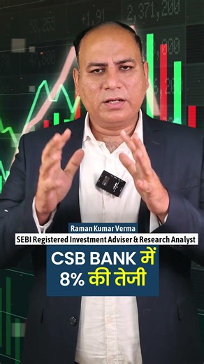 🔥 CSB Bank Surges 8% 📈 | What’s Fueling the Sharp Rally? 🚀