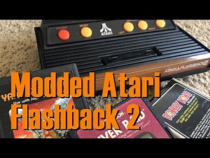 Atari Flashback 2.0 Modded with cartridge port to play original 2600 games