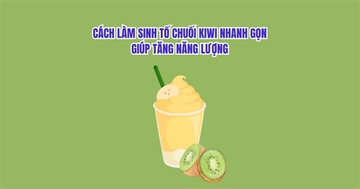 Quick and simple way to make kiwi banana smoothie, helps increase energy