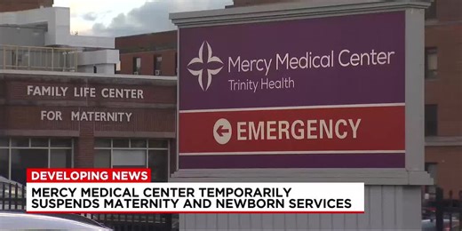 Mercy Medical Center suspends maternity care