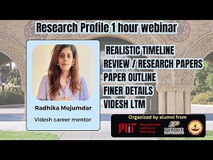 How to build your research profile for grad school | A 1 hour webinar