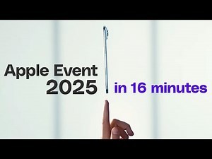 iPhone 17 event in 16 minutes