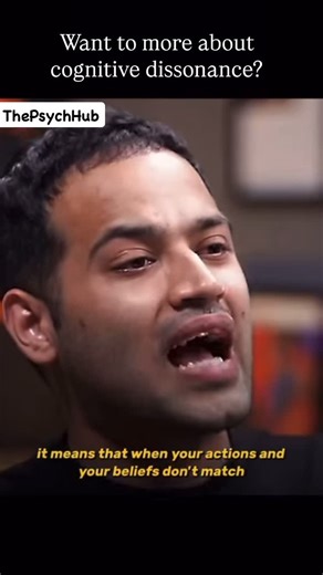 The Psych Hub - THERAPY || ACADEMY 🧠 on Instagram: "Ever felt confused between what you know and what you feel? That’s called Cognitive Dissonance. 🧠 It happens when your beliefs and actions don’t match — like when you know someone isn’t good for you, but you still can’t walk away. Your mind and heart start fighting each other. You feel anxious, restless, and keep trying to justify things just to make that discomfort go away. You can DM “therapy” to book your therapy session with us today 🤍 W