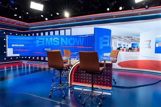 MS NOW studio design mixes architecture with unique LED arrays