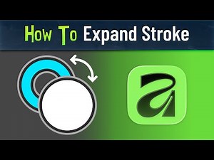 How to Convert a Stroke to a Shape in Affinity 3.0 (Vector Tutorial)