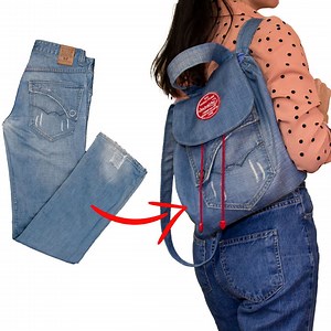 170K views · 4.7K reactions | You don’t need a pattern - reuse old jeans into a cute backpack! | Miarti - Wiederverwendung | Facebook