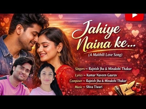 ‪@Gourvanjali‬ जहिये नैना के। मैथिली लव सॉन्ग। स्वर : मीनाक्षी ठाकुर, रजनीश झा। गीत : कुमार नवीन गौरव।