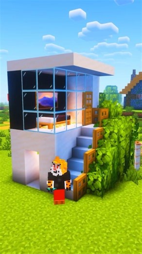 🏠TUTORIAL CASA MODERNA EN MINECRAFT #minecraft #shorts #tutorial