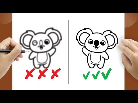 Wie man ganz einfach einen süßen Koala zeichnet