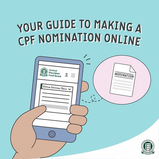 #DidYouKnow that you can now make a CPF nomination from the comfort of your home? Here’s a guide to making your online nomination in 4 simple steps. Visit https://www.cpf.gov.sg/CPFMakeCPFNomFB to make your CPF nomination today. #CPFNomination #myCPF #CPFBoard | CPF Board