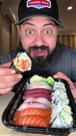 Sushi Mukbang Eating Show: Taste Test and Reviews