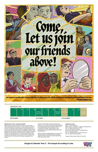 Last Year's 2025 Year C Liturgical Calendars - Wesley Bros Comics - Etsy