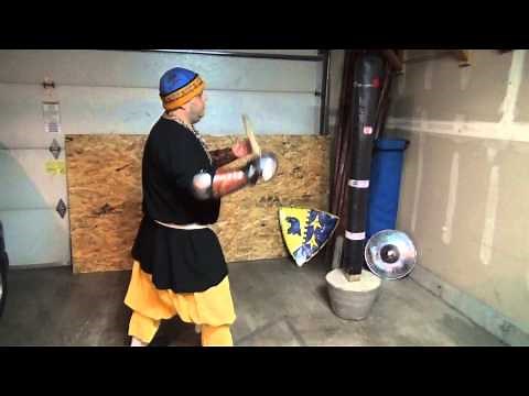 Adding footwork to YOUR pell drills! SCA Heavy Combat Training Practice