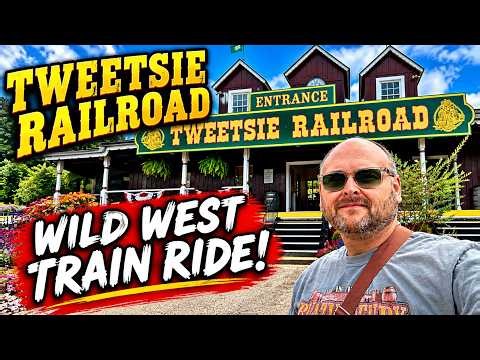 We Rode the Wild West Train at Tweetsie Railroad! Blowing Rock, NC Adventure