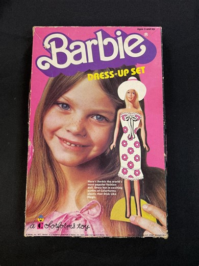 Vintage 1977 Barbie Dress-up Set by Colorforms | Reusable Fashion Play Set | Retro Barbie Collectible - Etsy