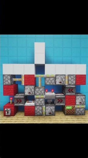 Redstone door 2 blocks #minecraft #youtubeshorts