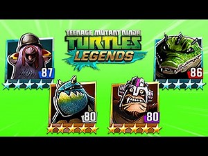 TMNT Legends Leatherhead, Slash, Pigeon, Dr Rockwell