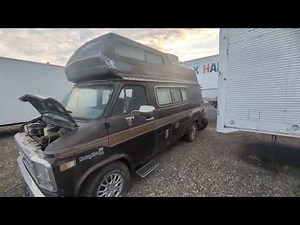 Chevy G20 Van 1982 Horizon motorhome conversion abandoned walk thru
