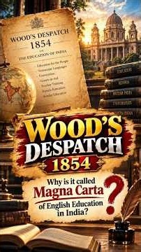 Wood’s Despatch 1854: How Did It Change Indian Education? #shorts