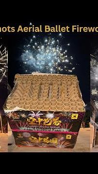 0.8" Inch 107 Shots Happy Boom Aerial Ballet Fireworks Cake 2023