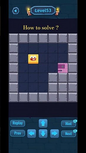 Push Box Level - 53 _ Push Box Puzzle Gameplay Level - 53 #shorts