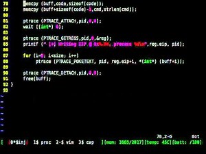 Bytecode Injection Into A Running Process Using Ptrace()