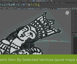 ArtStation - Smooth Paint Skin By Selected Vertices for Maya (pure maya mel script) | Resources