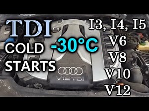 TDI COLD STARTS! 3, 4, 5cyl, V6, V8, V10 and V12! -30*C. Odpalanie TDI na mrozie. VW, Audi. S4E28