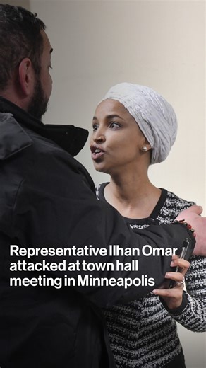 US Representative Ilhan Omar was charged at by a man who appeared to squirt an unknown liquid on her during a town hall gathering in Minneapolis. bloom.bg/4jZFsFm | Bloomberg