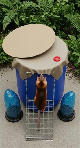 LOL! Hungry mouse climbs for food, trap snaps epic fail caught #funny #mouse #trap