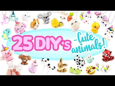 25 -Animal themed- DIY’s! - BIG Polymer Clay Compilation!
