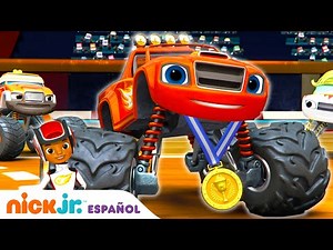 Blaze and the Monster Machines | Blaze's High Speed Race | Nick Jr. en Español