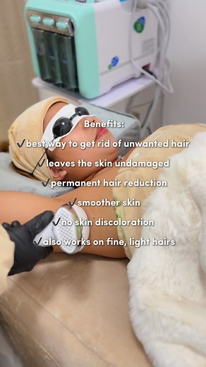Say goodbye to unwanted hair and hello to silky skin! 💕 Try our Diode Laser treatment now. | LashyNails by:LS