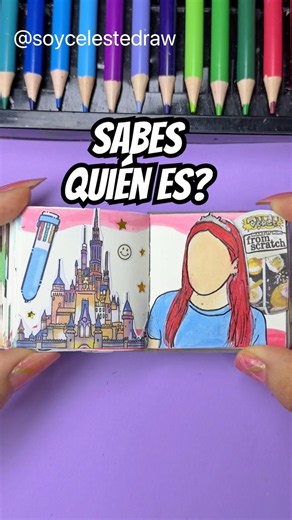 Drawing creators in a miniature notebook 🏰#drawing #art #art