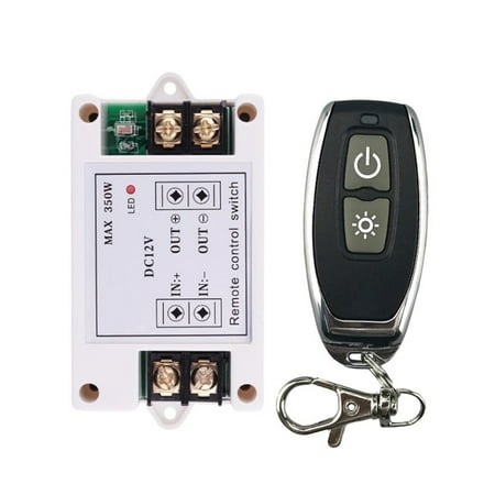 DC 3.7V-12V Wireless Receiver 433Mhz Remote Control Plug and Play for DC 12V Motor Lamp Water Pump Large Appliances - Walmart.ca